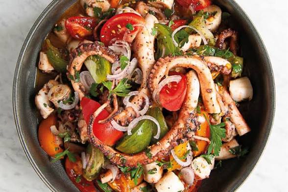 Salade poulpe